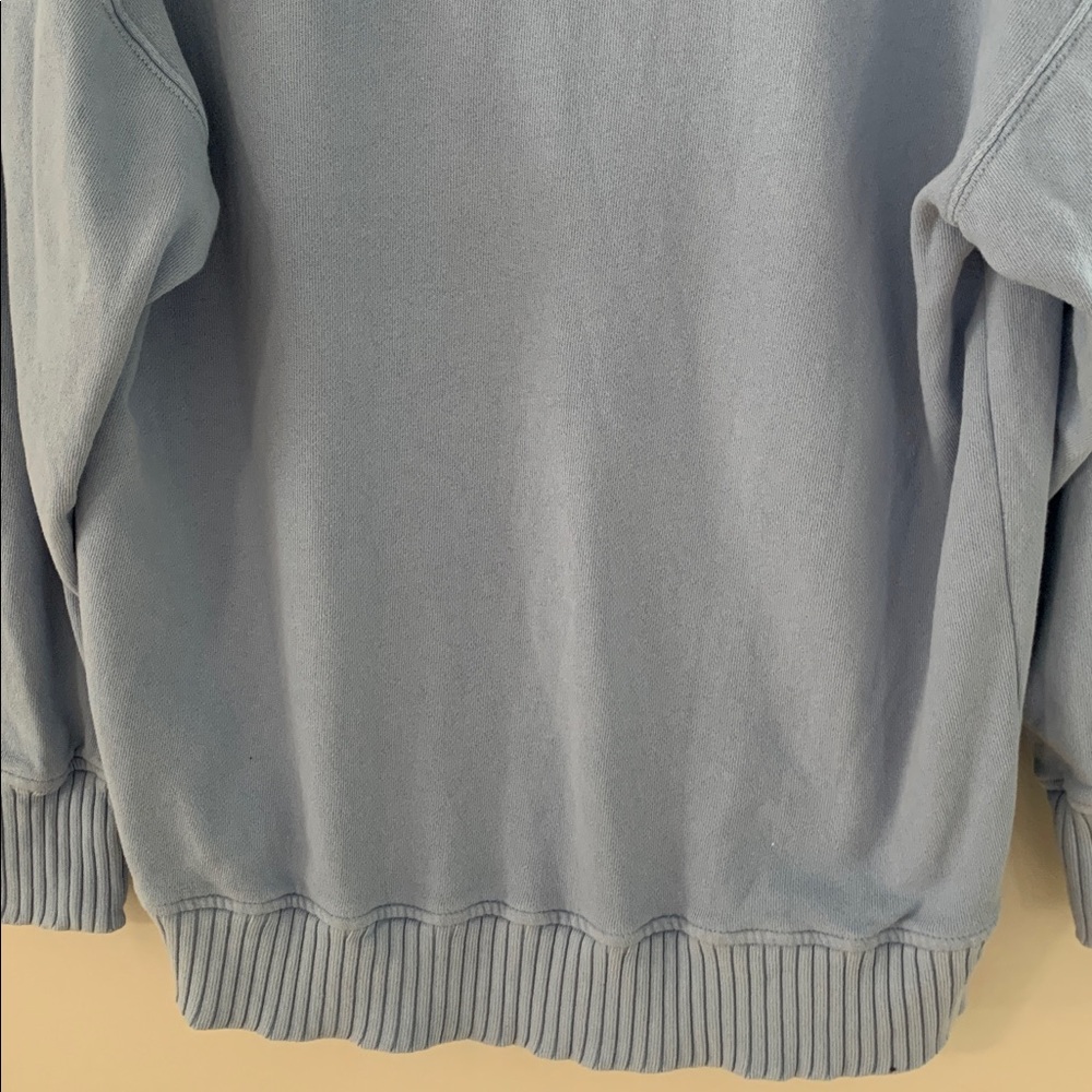 Aerie Down To Earth Henley Hoodie Light Blue Size Small Oversized Cozy Lounge - Picture 8 of 9